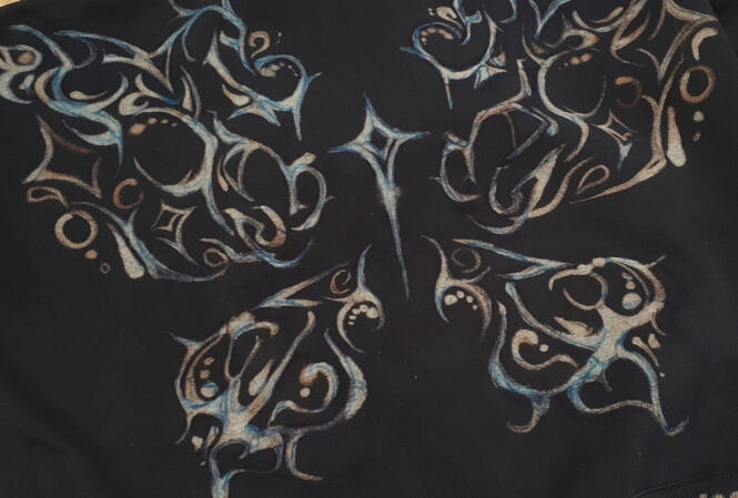 "𝗕𝗹𝗲𝗮𝗰𝗵𝗲𝗱" cyber-sigil inspired hoodie